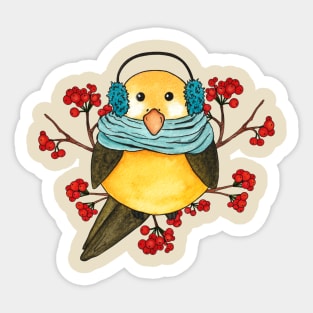 Chickadee Bird Sticker